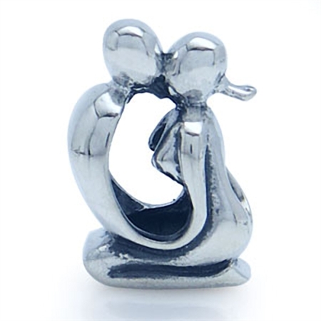 925 Sterling Silver Man&Woman Couple Lover European Charm Bead (Fits Pandora Chamilia)