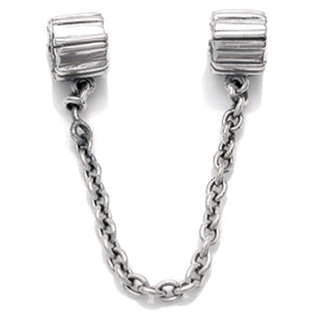 925 Sterling Silver Stopper Safety Chain European Charms Bead