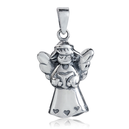 925 Sterling Silver FAIRY ANGLE Pendant