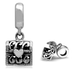 925 Sterling Silver Openable Treasure Chest Dangle European Charm Bead (Fits Pandora Chamilia)