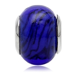 Blue Murano Glass 925 Sterling Sil...