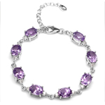 13.84ct. Natural Amethyst & White ...