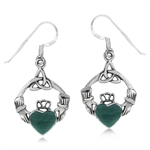 Created Malachite 925 Sterling Sil...