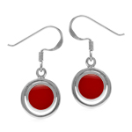 Created Red Coral Round 7 mm 925 S...