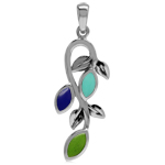 Created Green Gaspeite, Lapis & Tu...