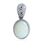 Created White Opal 925 Sterling Si...
