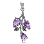2.28ct. Natural Amethyst 925 Sterl...