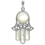 White Mother Of Pearl 925 Sterling...