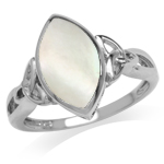 Mother Of Pearl White Gold Plated ...