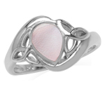 Pear Shape Pink Mother Of Pearl Wh...