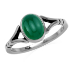 8X6mm Genuine Emerald Green Onyx 9...
