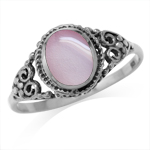 Pink Mother Of Pearl Inlay 925 Ste...