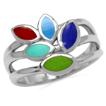 Created Green Gaspeite, Lapis & Tu...