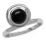 Natural Black Onyx 925 Sterling Si...