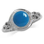 Created Blue Turquoise White Gold ...