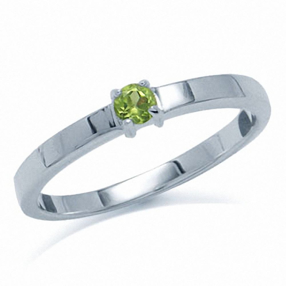 REAL Amethyst, Peridot Topaz 925 Silver Engagement Ring  