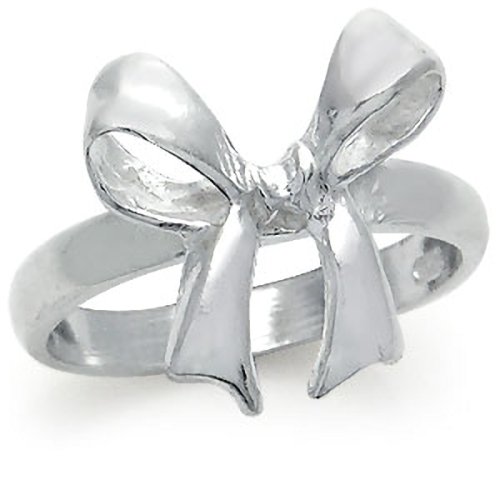 925 Sterling Silver RIBBON/BOW Ring  